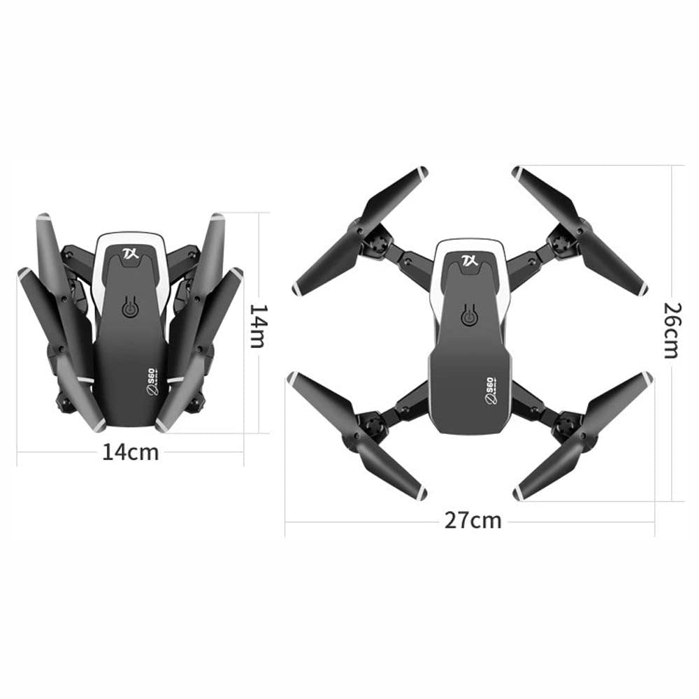 Drone Plegable Wifi S60 Cámara Comando Por Voz + Gafas VR BOX