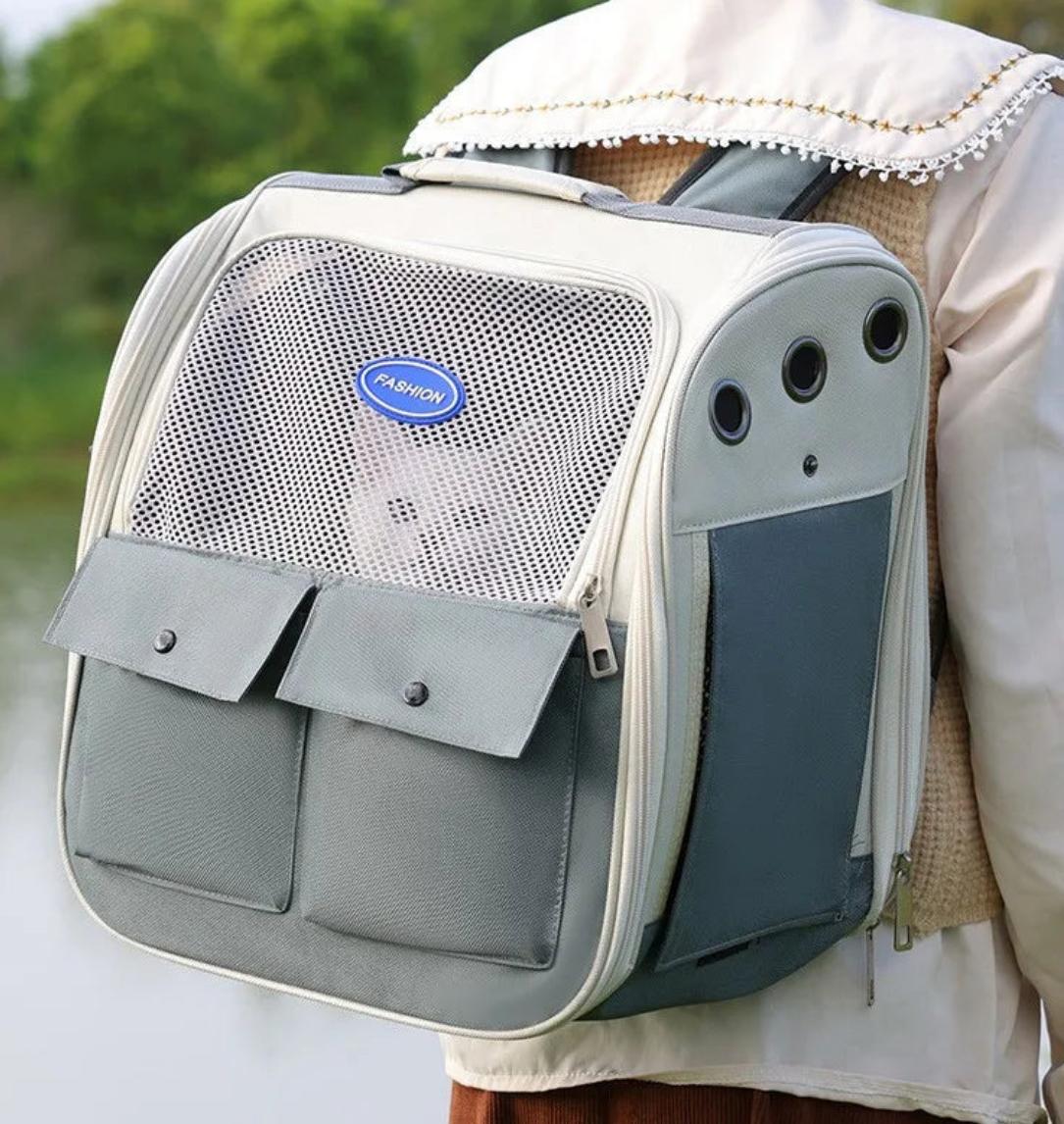 Square suitcase for carrying pets